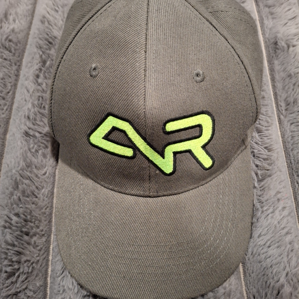 Gray Cap with Neon Green Logo